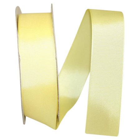 RELIANT RIBBON 1.5 in. 50 Yards Grosgrain Style Ribbon, Maize 4900-927-09K